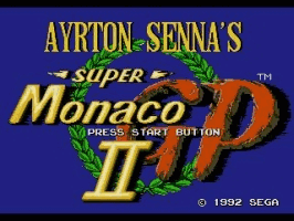 Ayrton Sennas Super  Monaco GP 2 Title Screen